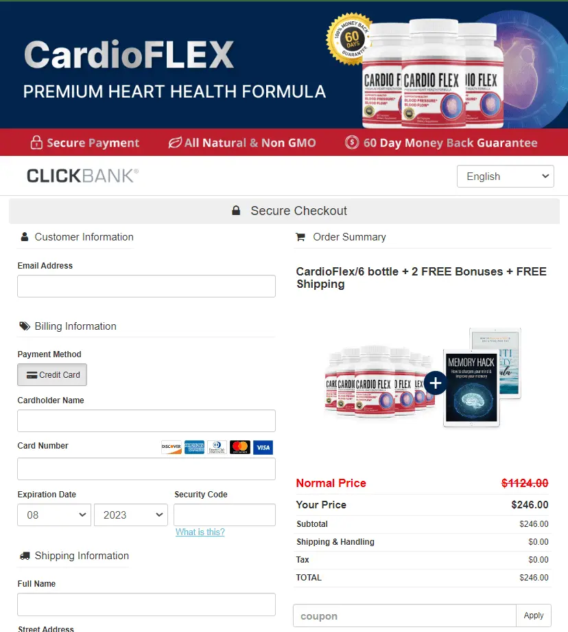 CardioFLEX-Secure-Checkout